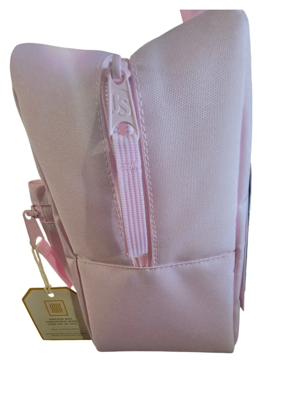 Jansport Light Pink Mini Lunch Bag with Embroidered Bows